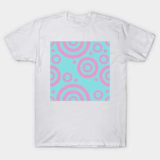 Pink circle pattern T-Shirt